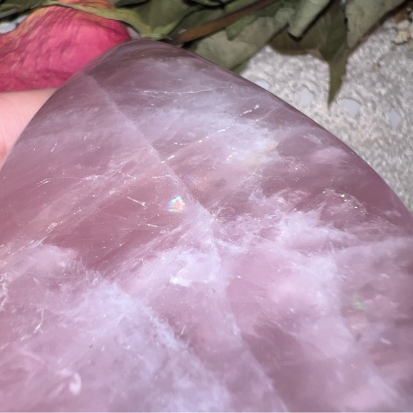 Blue Rose Quartz Teardrop (1) - Picture 4 of 7